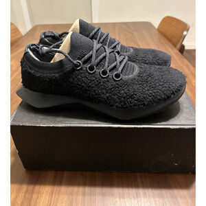 Allbirds Wool Dasher 2 Fluff Mens Size 13.5 Natural Black Running Shoes Sneakers